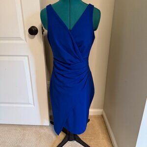 Guess Women's Sz 8 Blue Dress - Sexy Neckline & Cut